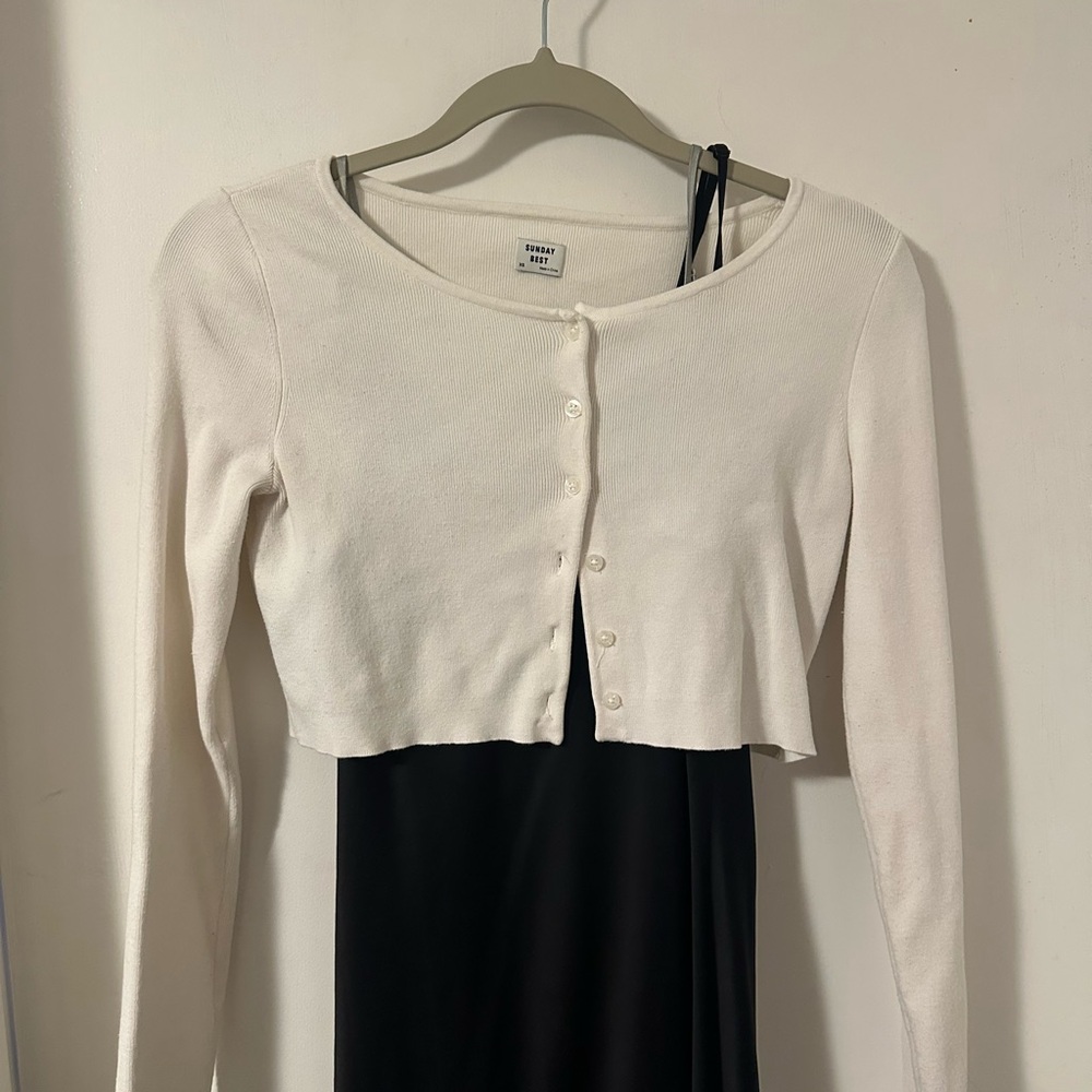 Sunday Best Cropped Cardigan – White (XS)